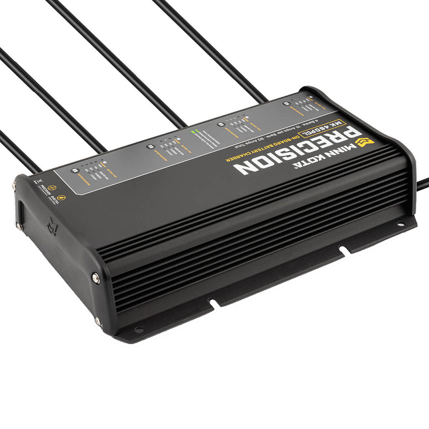 Cargador de precisión integrado Minn Kota MK-460 PCL, 4 bancos x 15 A, cargador optimizado de litio [1834604]