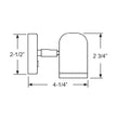 Lámpara de lectura LED Scandvik LED 304 de acero inoxidable - 8-30 V [19053P]