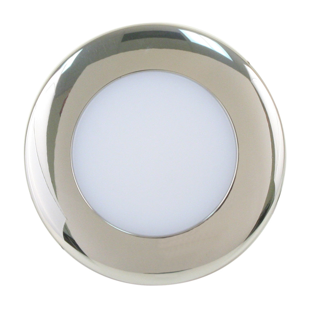 Foco empotrable Scandvik A2.5 de 4 colores con marco de acero inoxidable - 8-30 V [41416P]