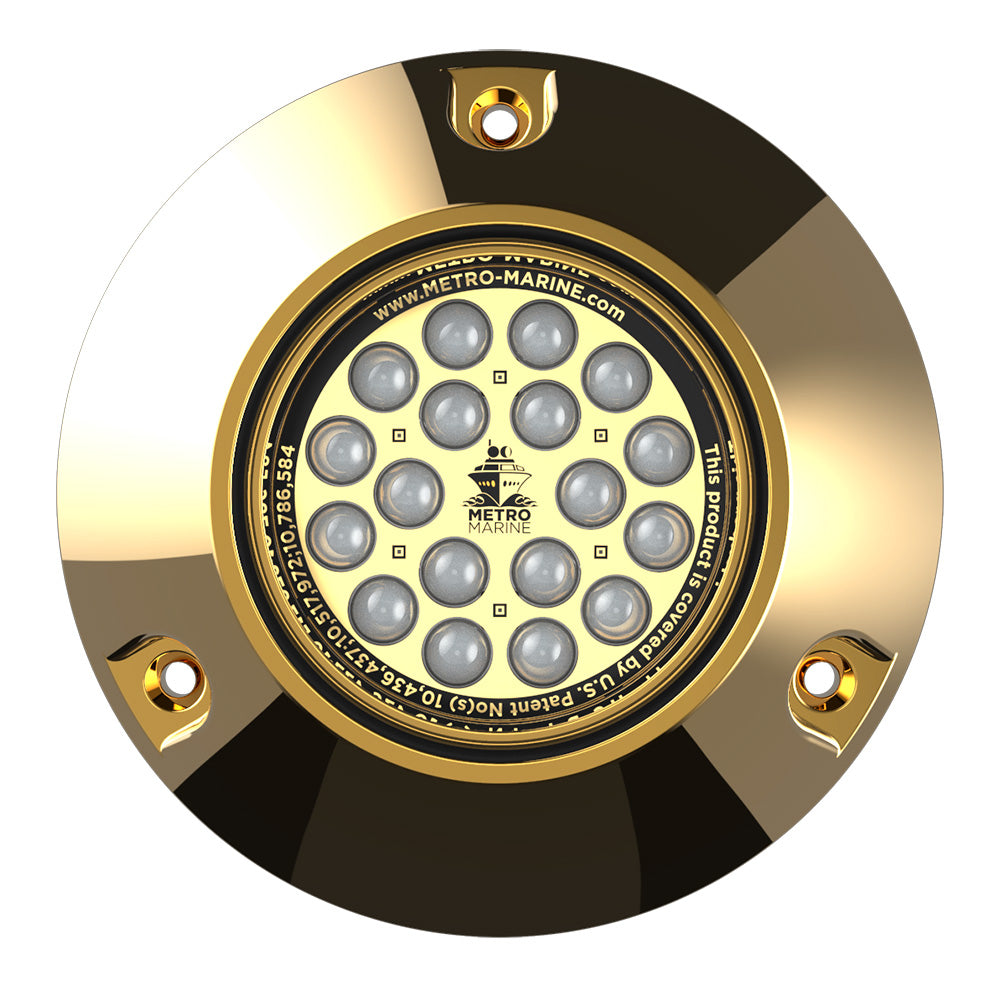 Luz subacuática sumergible de alto rendimiento Metro Marine con LED monocromáticos inteligentes - Azul, haz de 45 [F-BMR1-B3-45]