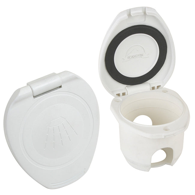 Tapa de repuesto blanca para ducha empotrada Scandvik [12104P]