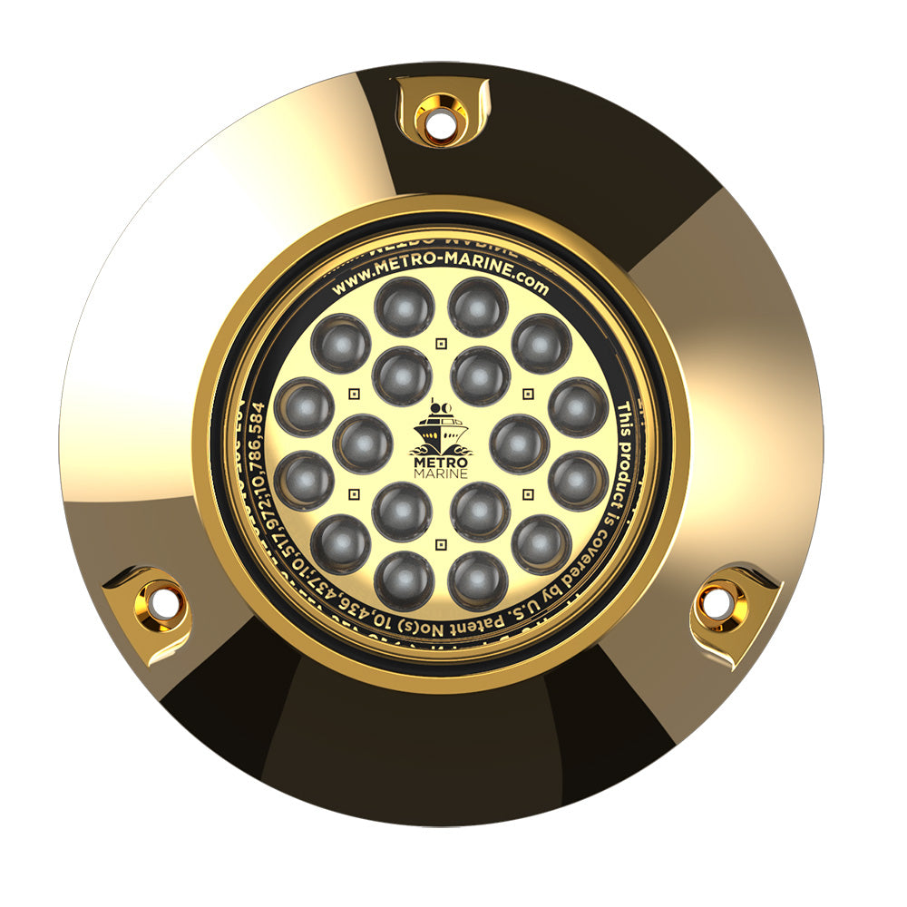 Luz subacuática sumergible de alto rendimiento Metro Marine con LED monocromáticos inteligentes - Azul, haz de 90° [F-BMR1-B3-90]