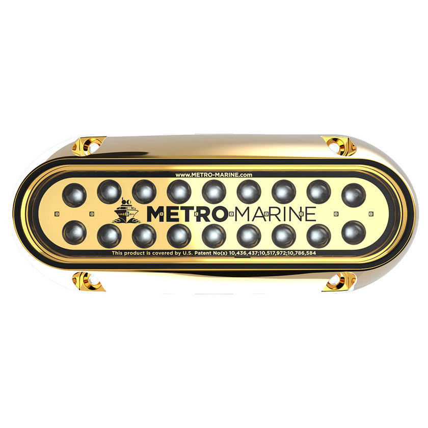 Luz subacuática alargada Metro Marine de alto rendimiento con LED monocromáticos inteligentes - Aguamarina, haz de 45 [F-BME1-H-A3-45]