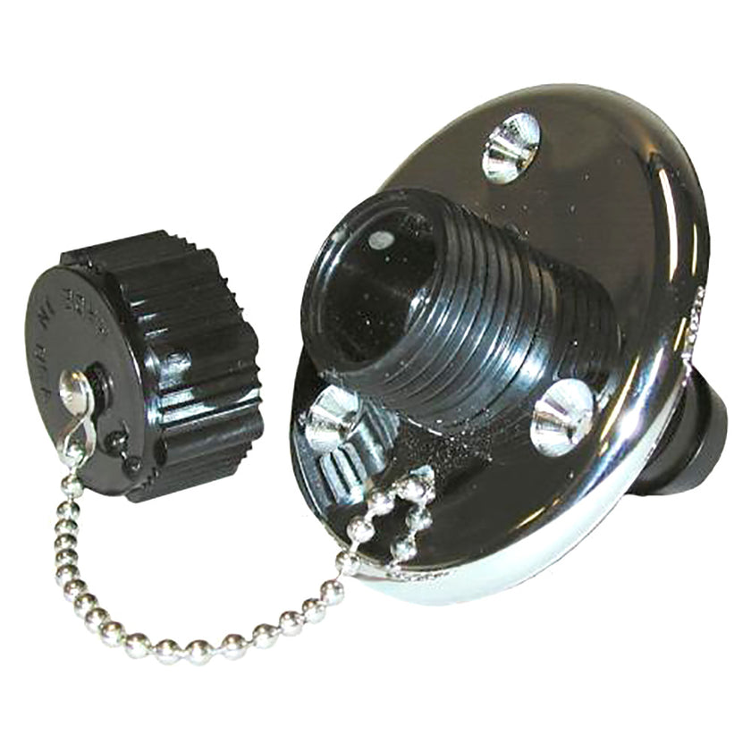 Válvula de lavado marina TH con base cromada [WDV-1CP-DP]