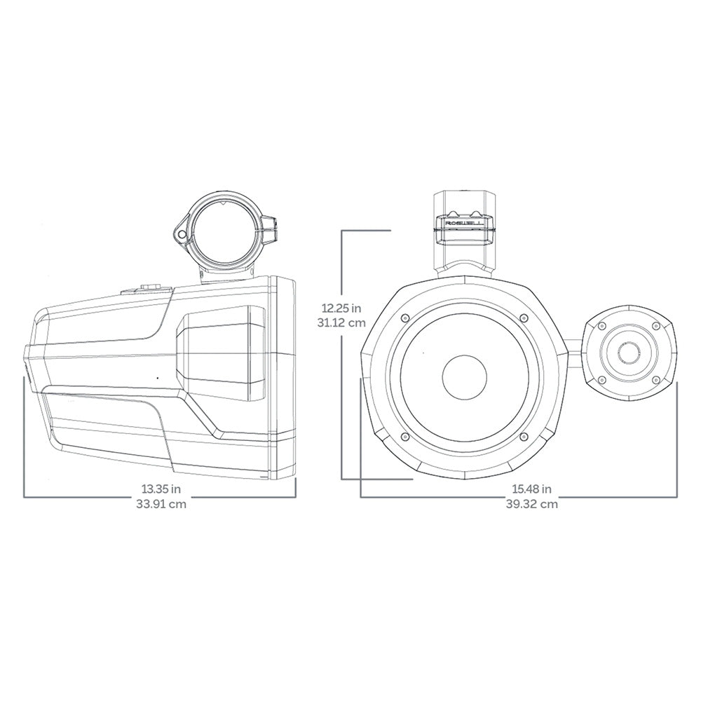 Altavoces de torre Roswell R1 Pro - Negros - 200 W RMS, 400 W de potencia máxima [C920-1910]