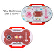 Luz estroboscópica Lunasea de seguridad para niños y mascotas, activada por agua - Carcasa roja, luz de advertencia azul [LLB-63RB-E0-01]