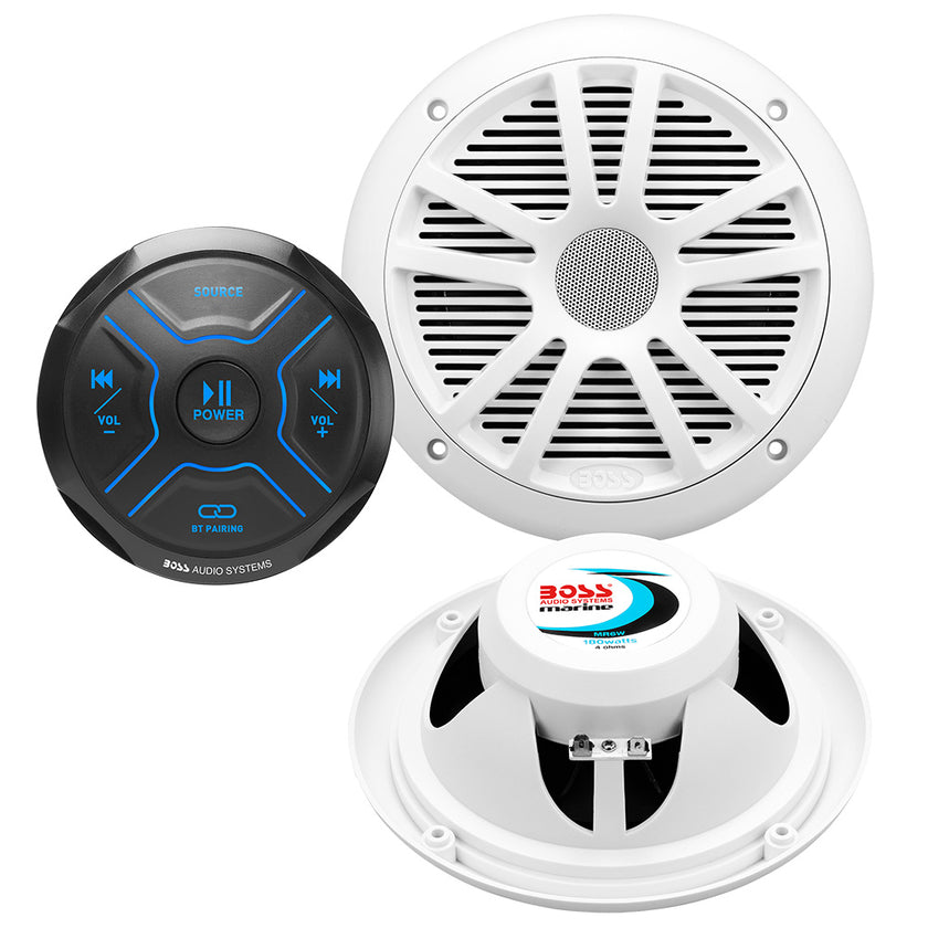 Kit Boss Audio MG150W.6 con altavoces MGR150B y 2 altavoces MR6W [MG150W.6]