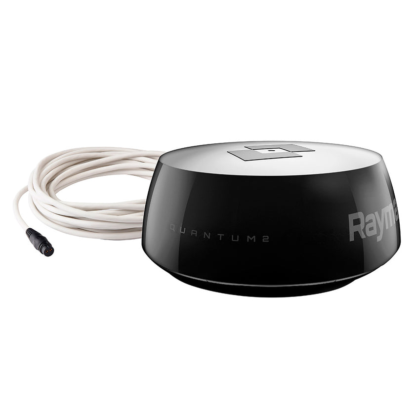 Radar Doppler Raymarine Black Q24D Quantum 2 con cables de datos y alimentación de 10 m [T70549]