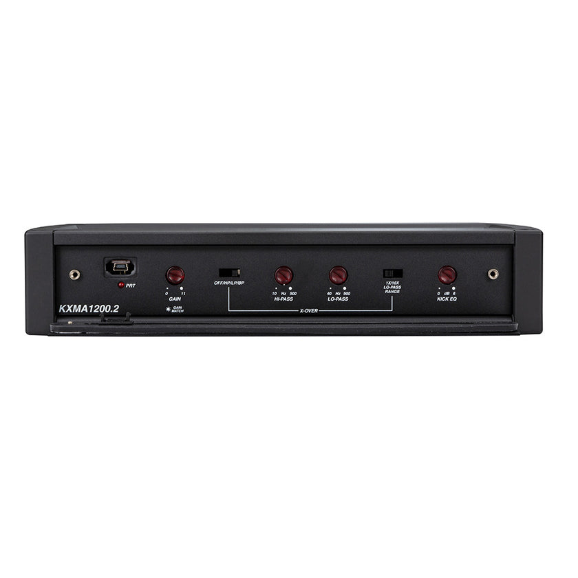 Amplificador KICKER KXMA1200.2 de 2 canales, clase D de rango completo, 2 x 600 W [48KXMA12002]