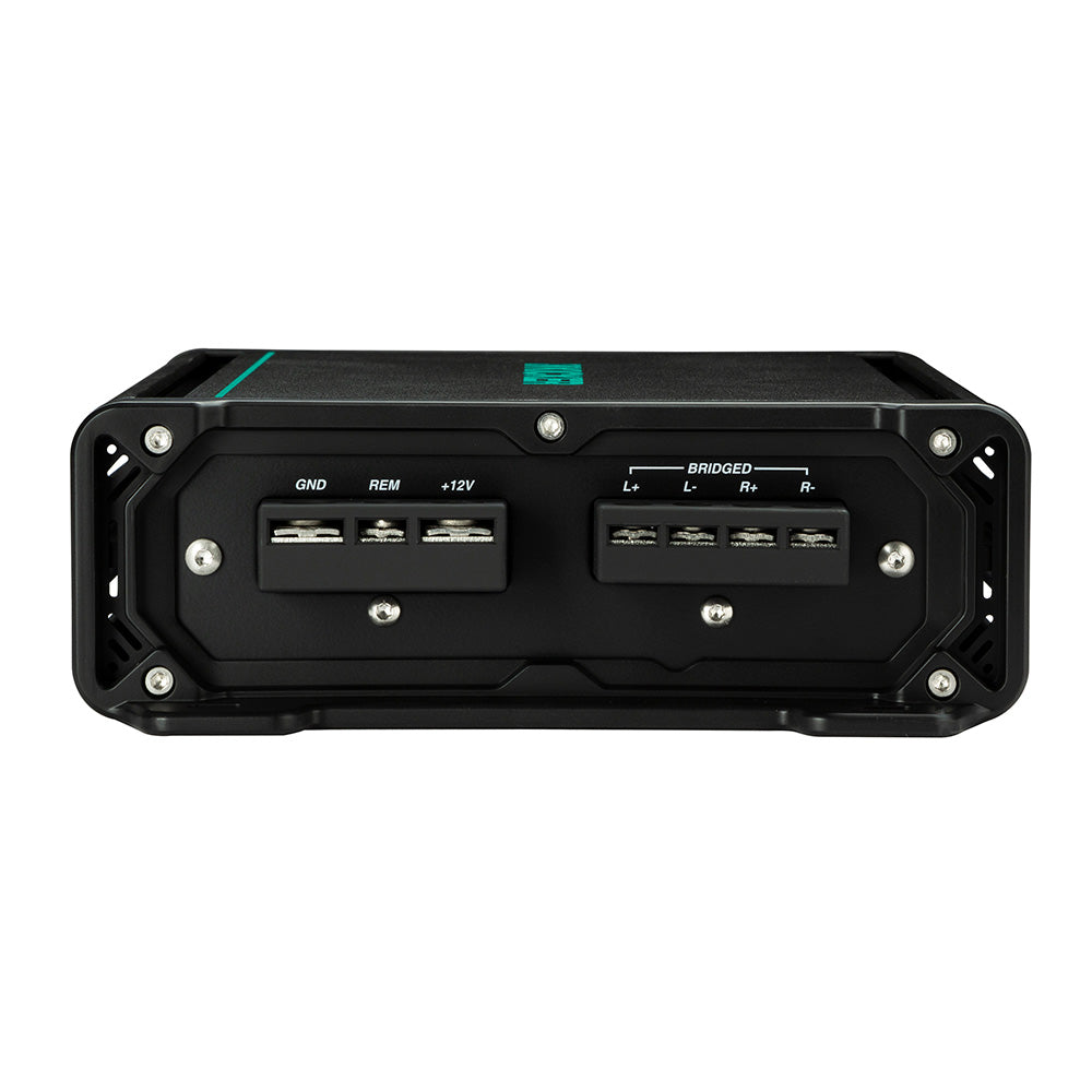 Amplificador de rango completo KICKER KMA150.2 de 2 canales, 2 x 75 W, resistente a la intemperie [48KMA1502]