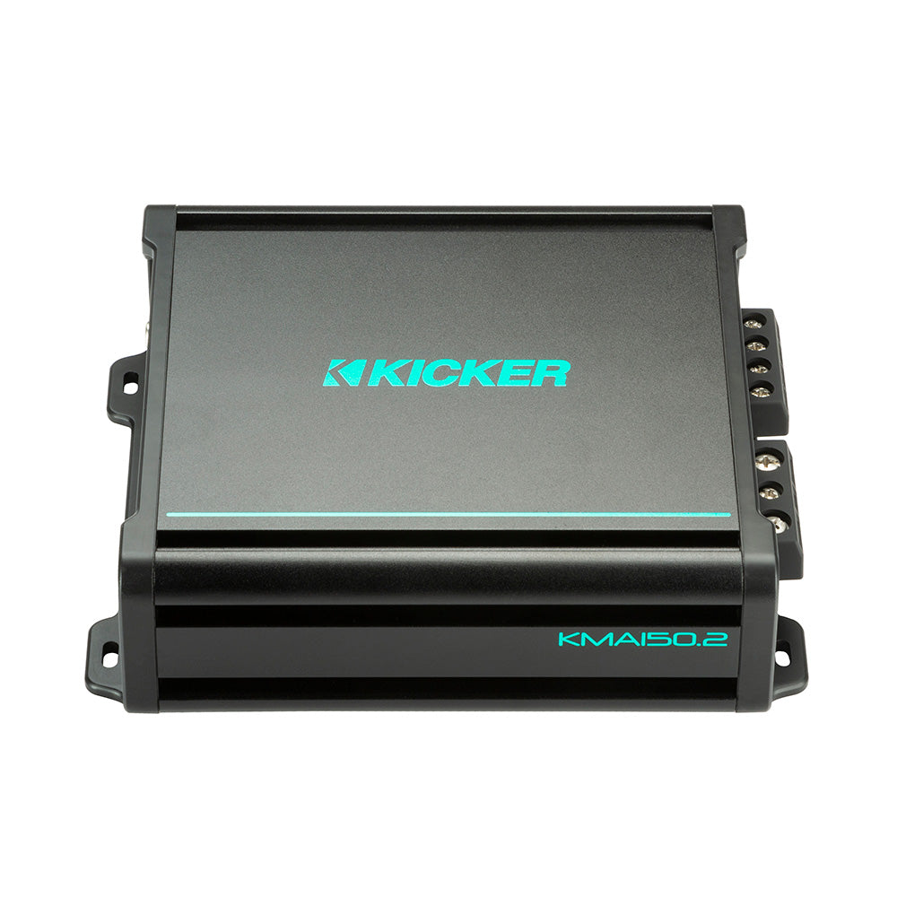 Amplificador de rango completo KICKER KMA150.2 de 2 canales, 2 x 75 W, resistente a la intemperie [48KMA1502]