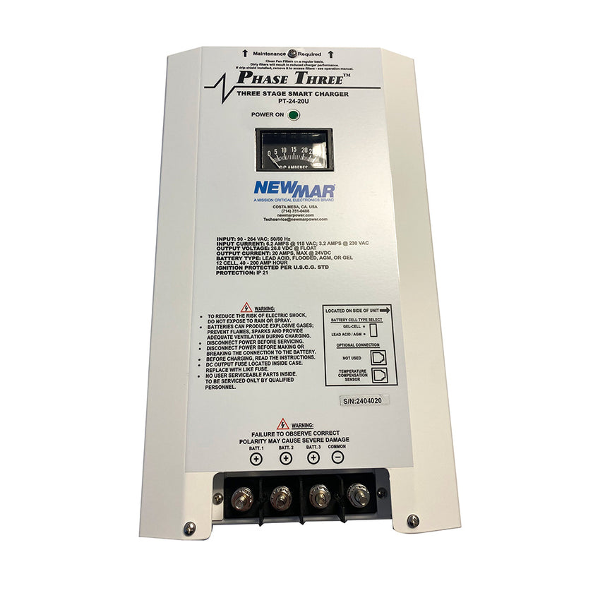 Cargador de batería Newmar PT-24-20U [PT-24-20U]