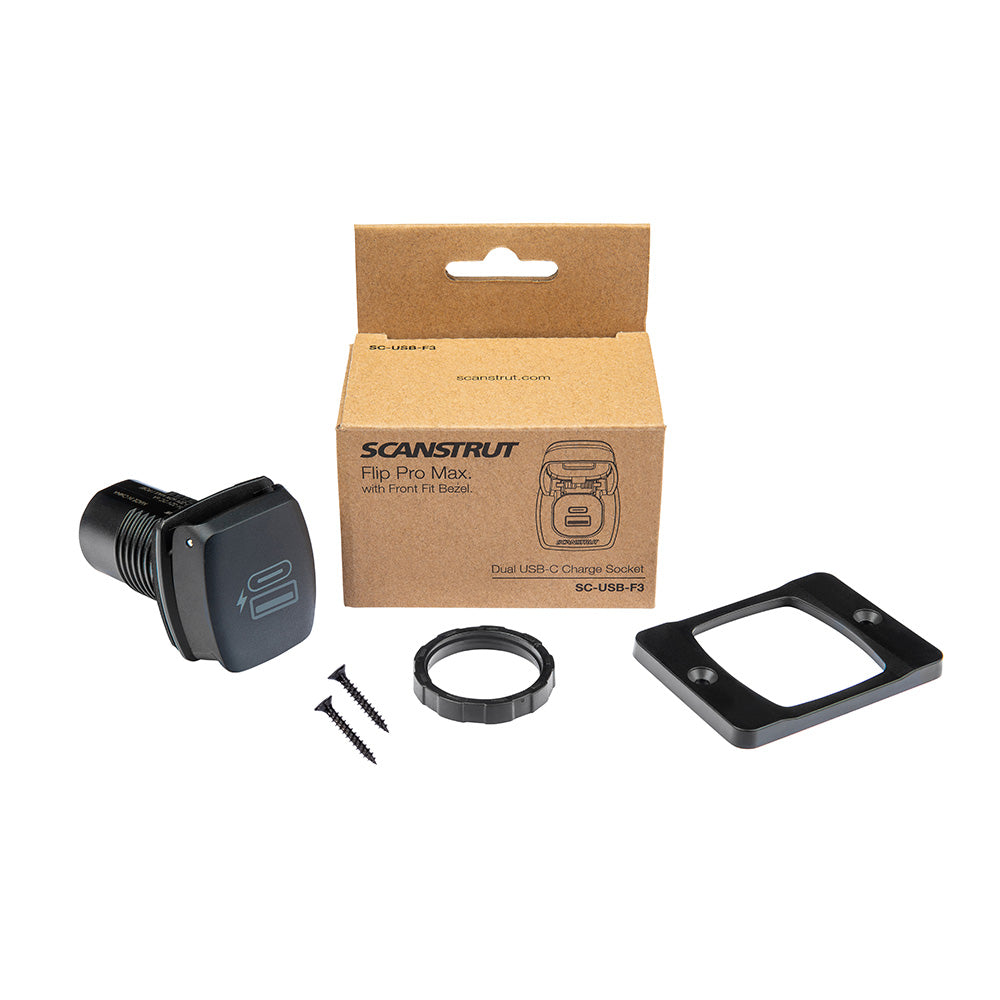 Cargador Scanstrut Flip Pro Plus de carga rápida con puerto USB-A y USB-C [SC-USB-F4]