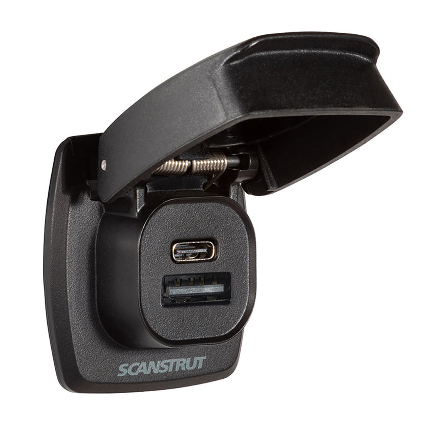 Cargador Scanstrut Flip Pro Plus de carga rápida con puerto USB-A y USB-C [SC-USB-F4]