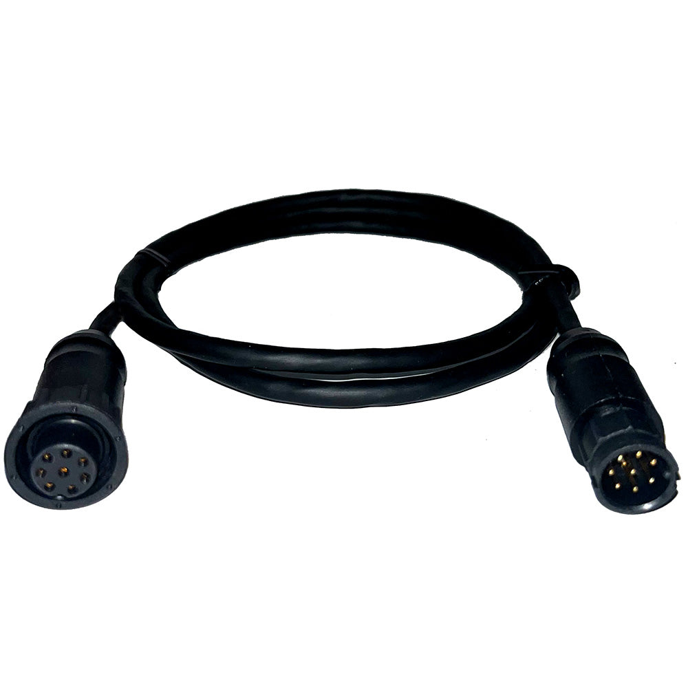 Cable adaptador Echonautics de 1 m con conector Garmin hembra de 8 pines para transductores Echonautics de 300 W, 600 W y 1 kW [CBCCMS0503]