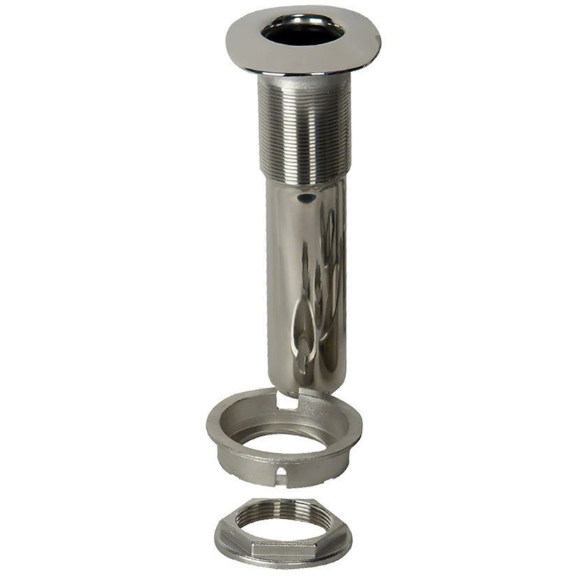 Portacañas empotrado sin tornillos CE Smith serie 80 - 0 grados - Acero inoxidable - Fondo fundido - Revestimiento negro [53686C]