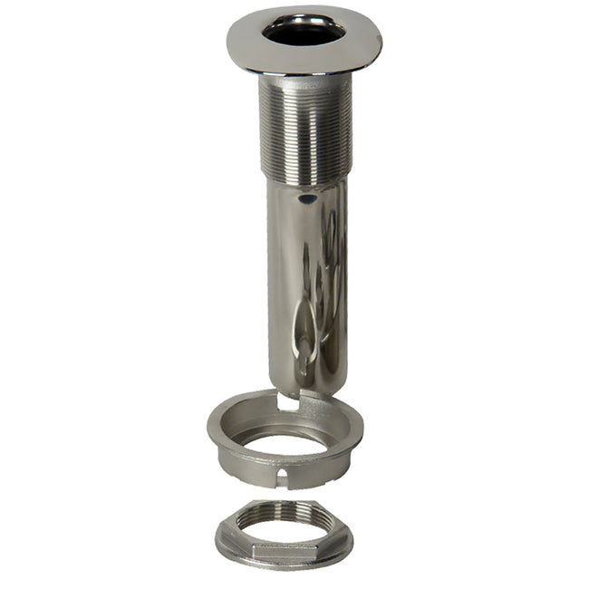 Portacañas empotrado sin tornillos CE Smith serie 80 - 0 grados - Acero inoxidable - Base giratoria - Revestimiento negro [53686S]