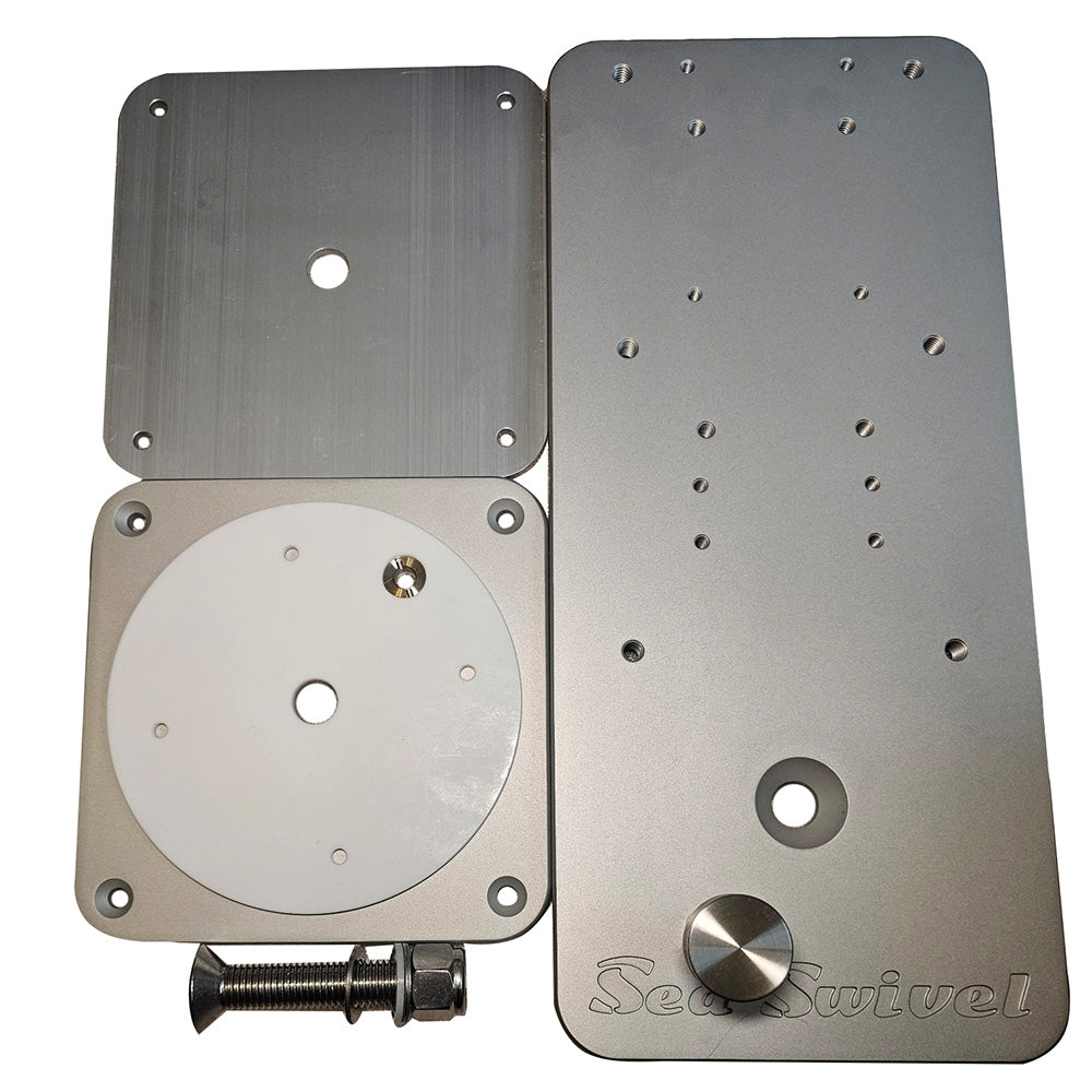 Soporte giratorio para motor de arrastre Sea Swivel para Minn Kota, Garmin, Rhodan y Power Pole, con montaje en proa [SEA-HDM]