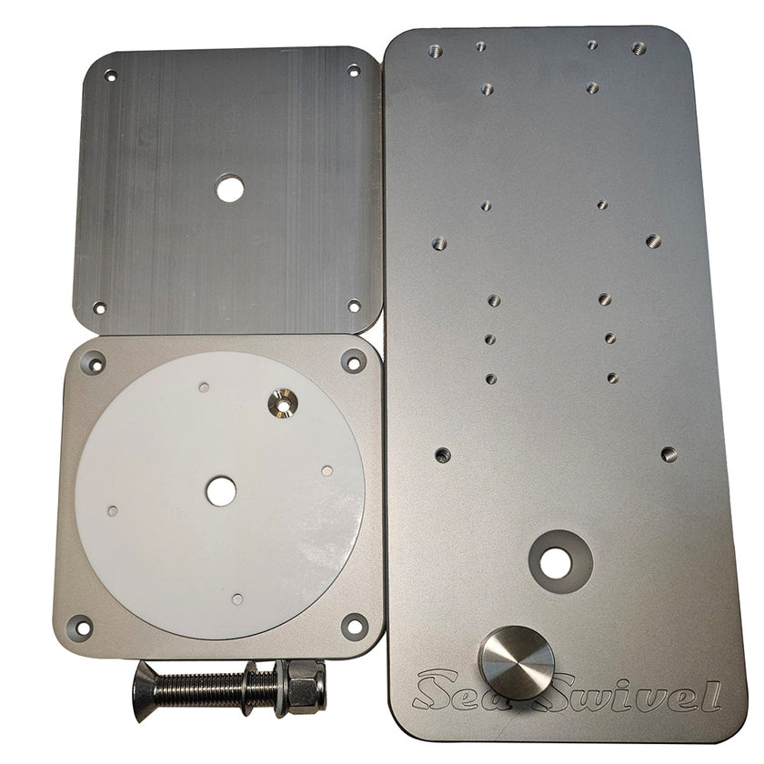 Soporte giratorio para motor de arrastre Sea Swivel para Minn Kota, Garmin, Rhodan y Power Pole, con montaje en proa [SEA-HDM]