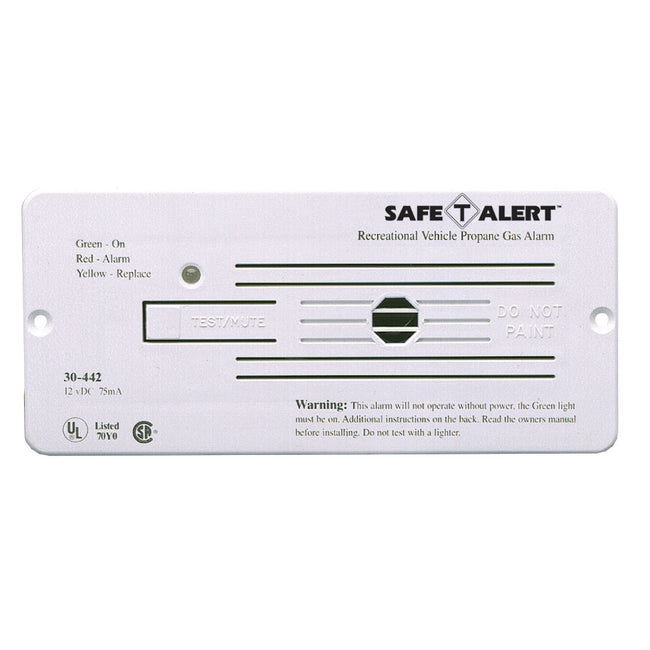 Alarma de propano para vehículos recreativos Safe-T-Alert Serie 30 de 12 V - Blanca [30-442-P-WT]