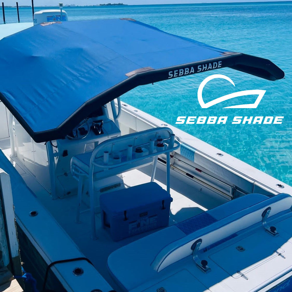 Toldo Sebba Shade de 8 x 12 pies, color negro, para embarcaciones de más de 26 pies [SS8X12BLK]