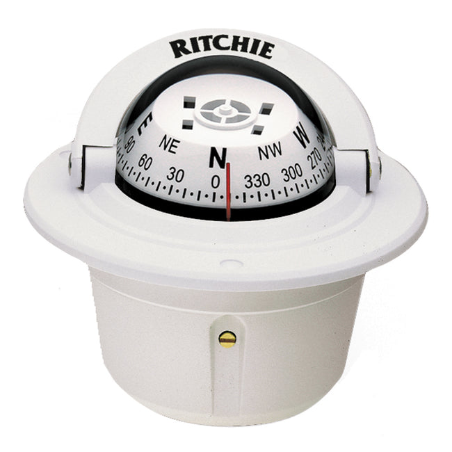 Brújula Ritchie F-50W Explorer - Montaje empotrado - Blanca [F-50W]