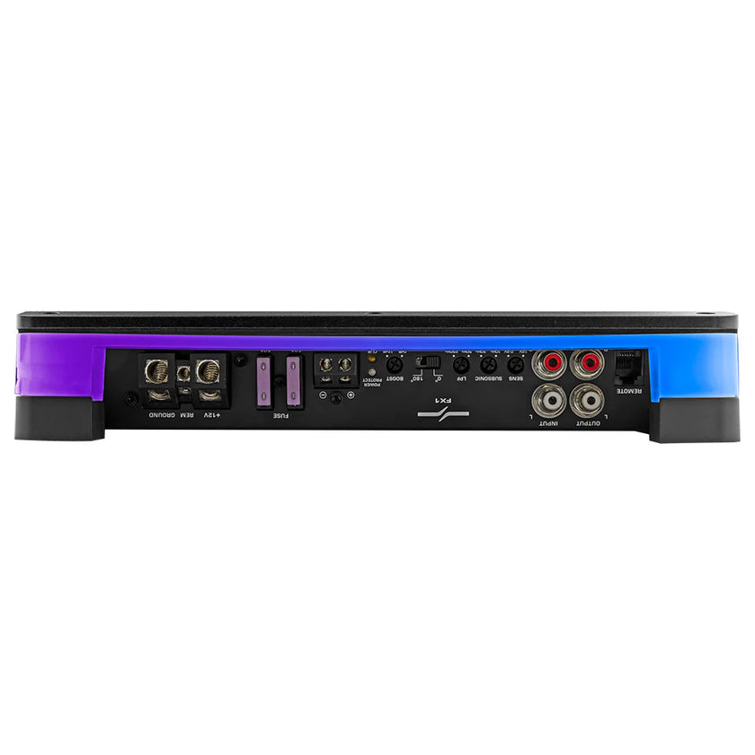Amplificador monobloque DS18 de clase D de 1 canal para montaje empotrado/superficie con cubierta acrílica - 1 x 900 W RMS a 1 ohmio [FX1]