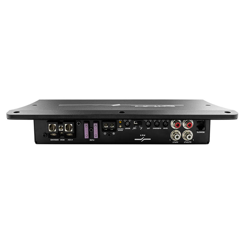 Amplificador monobloque DS18 de clase D de 1 canal para montaje empotrado/superficie con cubierta acrílica - 1 x 900 W RMS a 1 ohmio [FX1]