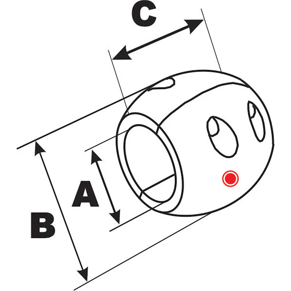 Ánodo de eje aerodinámico de 1