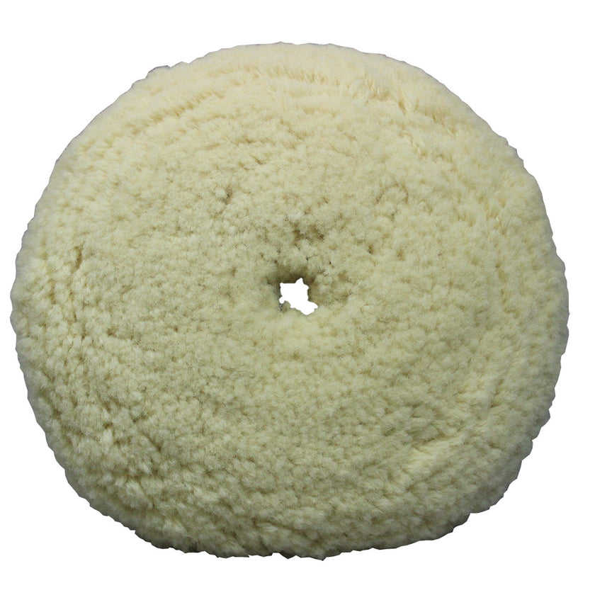 Presta White Wool Aggressive Cutting Pad - 9