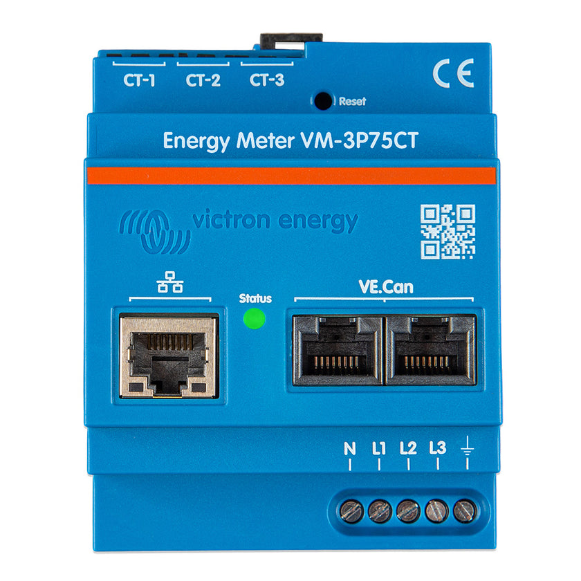 Medidor de energía Victron VM-3P75CT monofásico y trifásico [REL200300100]