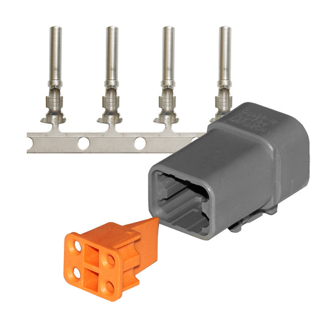 Kit de reparación de conectores Pacer DTP Deutsch - 14-12 AWG (4 posiciones) [TDTP06F-4RS]