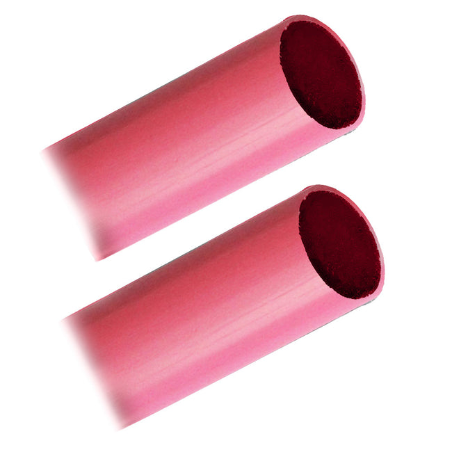 Tubo termorretráctil de pared gruesa para cable de batería Pacer - 2,54 cm x 30,54 cm - Rojo (2 piezas) [BHW1-12RD-2]