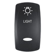 Actuador Pacer - Interruptores Contura serie f/V 'LIGHT' - Negro - Grabado láser (Luz superior/inferior) [EV2LE-LT]