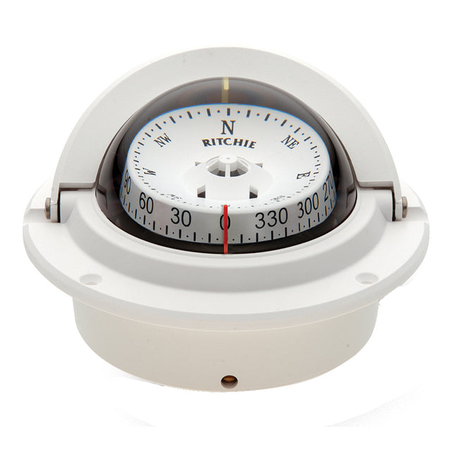 Brújula Ritchie F-83W Voyager - Montaje empotrado - Blanca [F-83W]