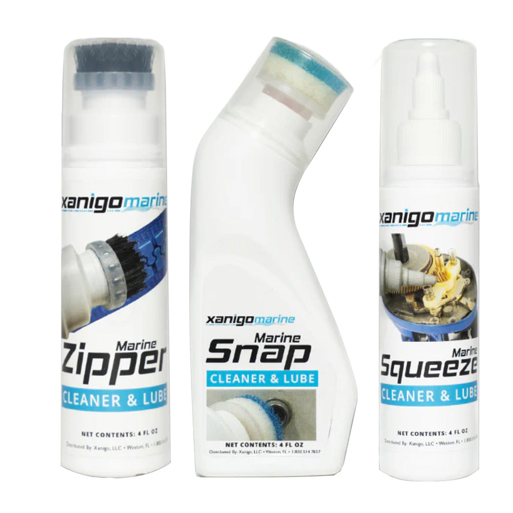 Juego de lubricantes para cierres de cremallera marinos de 3 piezas Xanigo Marine [XMZSLS3PC]