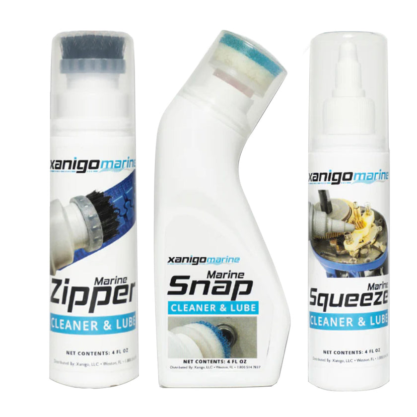 Juego de lubricantes para cierres de cremallera marinos de 3 piezas Xanigo Marine [XMZSLS3PC]