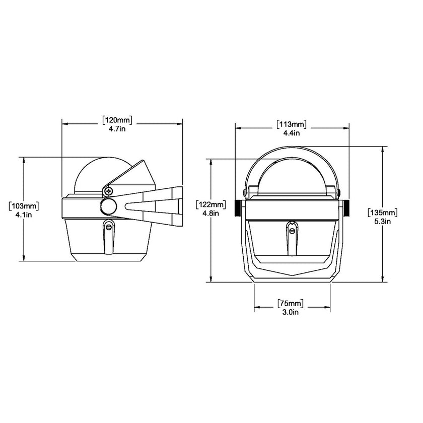 Brújula Ritchie RA-91 RitchieAngler - Soporte de montaje - Gris [RA-91]