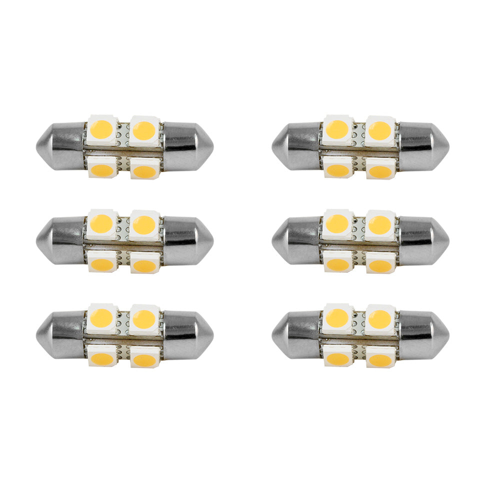 Bombilla Scandvik 41156, luz blanca cálida, paquete de 6 [41156]