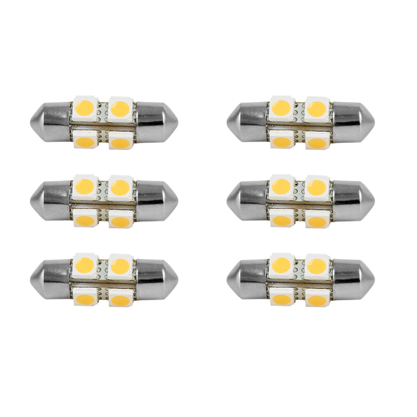 Bombilla Scandvik 41156, luz blanca cálida, paquete de 6 [41156]
