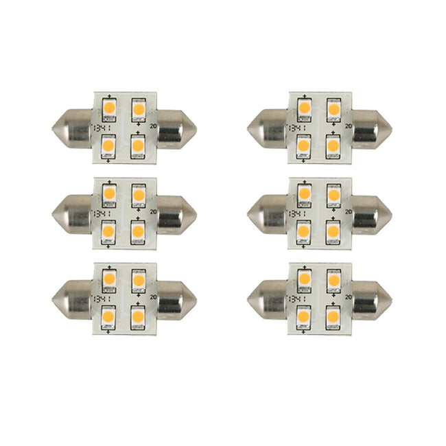 Bombilla Scandvik 41161, luz blanca fría (paquete de 6) [41161]