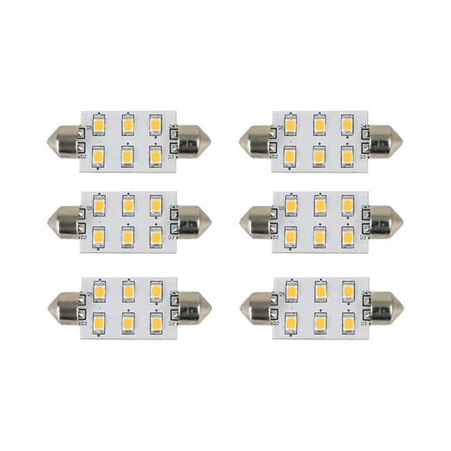 Bombilla Scandvik 41162, luz blanca cálida, paquete de 6 [41162]
