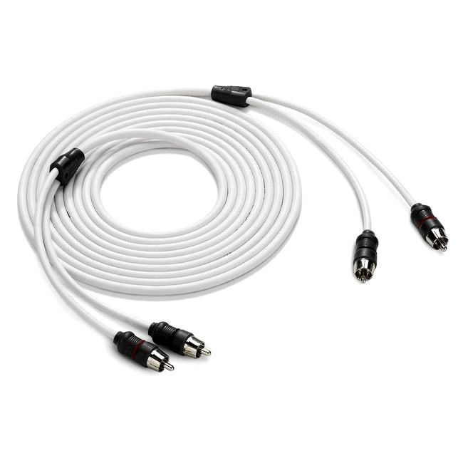 Cable RCA de audio marino de 2 canales y 3,6 m (12 pies) de JL Audio - XMD-WHTAIC2-12 [010-13414-00]