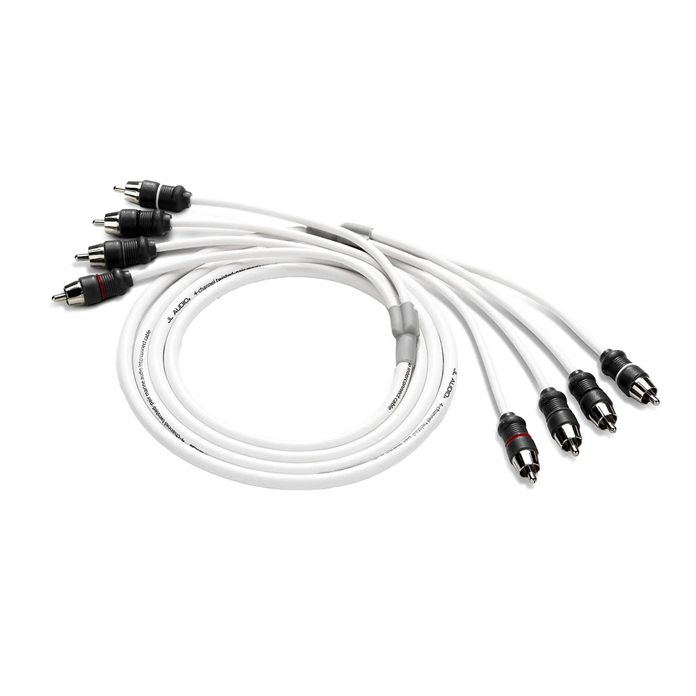 Cable RCA de audio marino de 4 canales y 1,8 m de JL Audio - XMD-WHTAIC4-6 [010-13473-00]