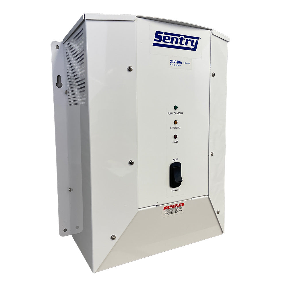 Cargador de batería Sentry Marine, entrada de 115/230 V, 24 V CC, 40 A, 3 bancos [SFR2440/3X]