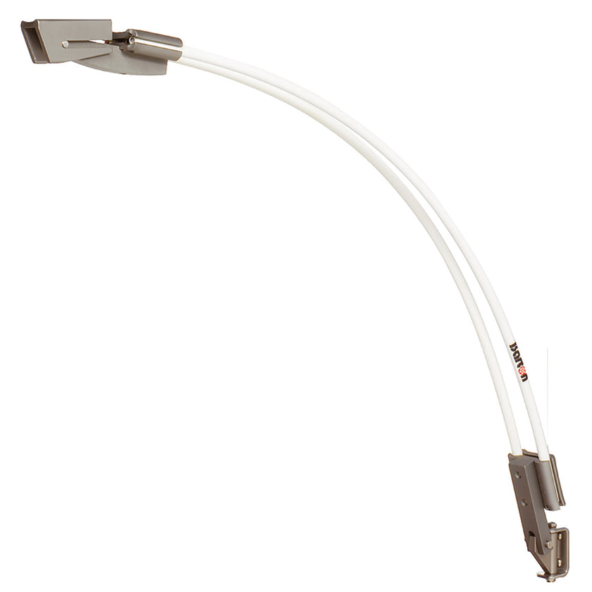 Barton Boomstrut - Plateado/Blanco para embarcaciones de 25 a 30 pies [44030]