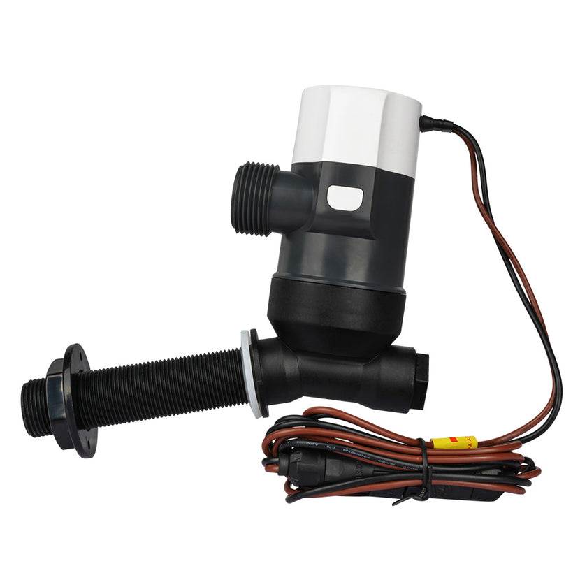 Bomba de vivero angular Commodore de 1100 GPH - 12 V [CM-E31-1100L]