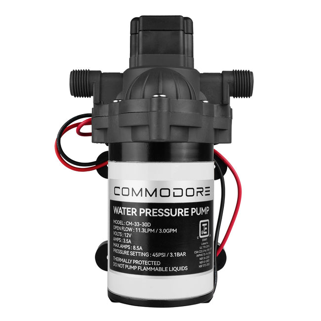 Bomba de agua Commodore de 3.0 GPM - 12 V [CM-33-30D]