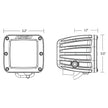 RIGID Industries D-Series LED SAE Fog Beam - Yellow/White - Set of 2 [50482]