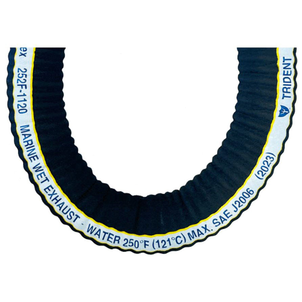 Manguera de escape húmeda marina corrugada extraflexible Trident Marine de 1-1/2